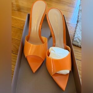 Gianvito Rossi Vibrant Orange Heels